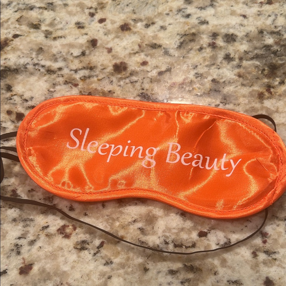 Orange Sleeping Beauty Eye Mask